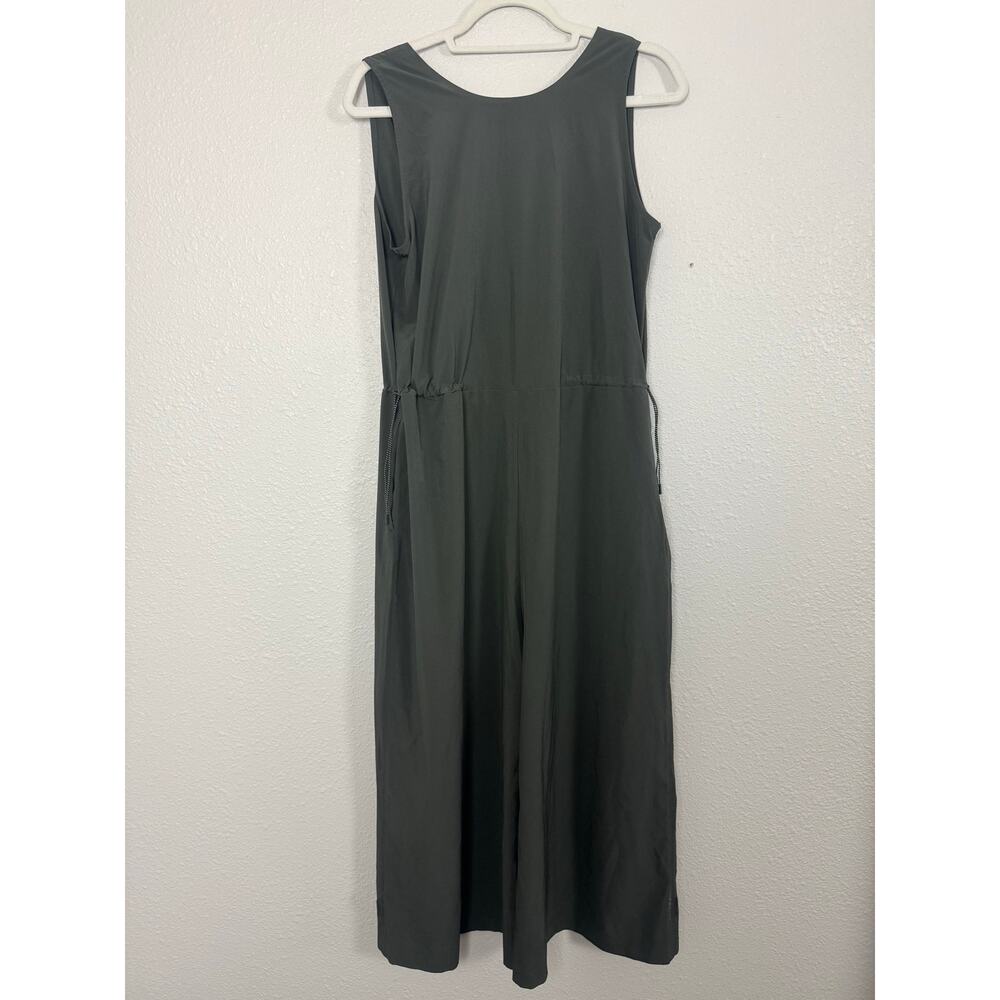 Title Nine Round Trip Jumpsuit Gray Wide Leg Travel Minimalist M - Picture 3 of 8